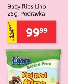 Baby Flips Lino 2Sg, Podravka