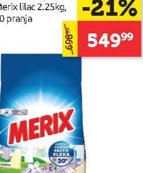 Merix lilac 2.25kg, 30 pranja