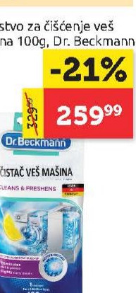 Dr. Beckmann sredstvo za čišćenje veš 100g