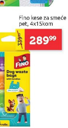 Fino kese za smeće pet, 4x15kom