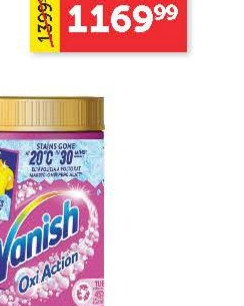 Sredstvo za otklanjanje fleka u prašku Vanish Oxi action pink 970g