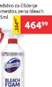 Sredstvo za čišćenje Domestos pena bleach 435ml