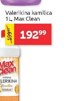 Valerikina kamilica 1L, Max Clean