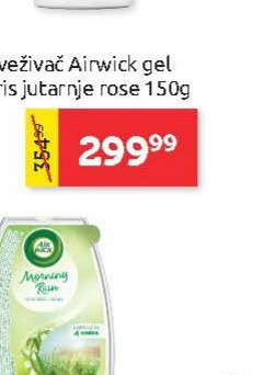 Osveživač Airwick gel miris jutarnje rose 150g