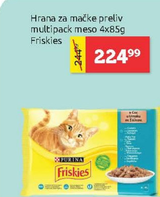 Hrana za mačke preliv multipack meso 4x85g Friskies