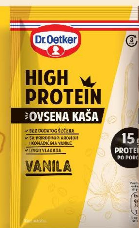 Dr.Oetker High Protein Ovsená Kaša Vanila