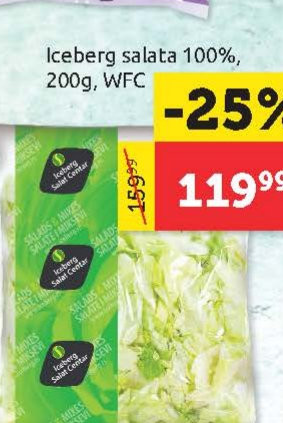 Iceberg salata 100%, 200g, WFC