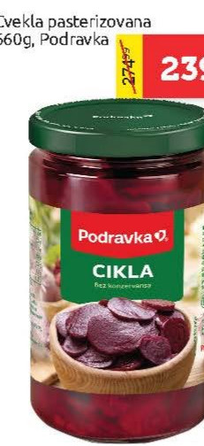 Cvekla pasterizovana 660g, Podravka