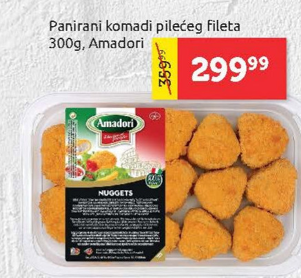 Panirani komadi pilećeg fileta 300g, Amadori