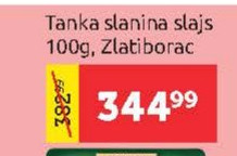 Tanika slanina slajs 100g, Zlatiborac