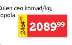 Kulen ceo komad/kg, Topola