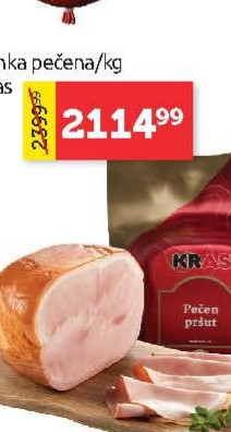 Šunka pečena/kg, Kras
