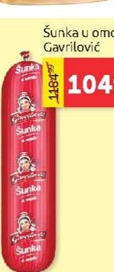 Šunka u omotu/kg, Gavrilović