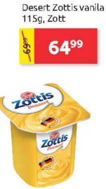 Desert Zottis vanilla 115g, Zott