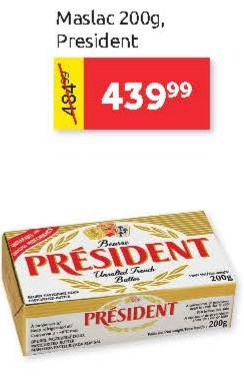 Maslac 200g, President