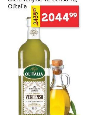 Ulje maslinovo nefiltrirano extra vergine Verdenso 1l, Olitalia