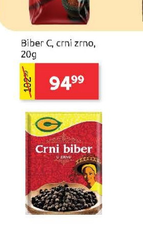 Biber C, crni zrno, 20g