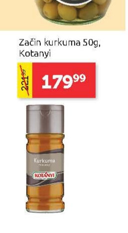 Začin kurkuma 50g, Kotanyi