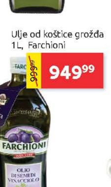 Ulje od koštice grožda 1l, Farchioni