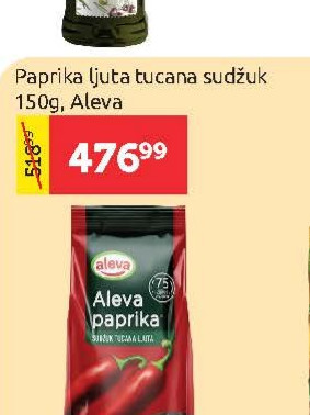 Paprika ljuta tučana sudžuk 150g, Aleva