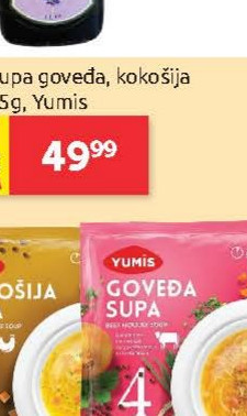 Supa goveda, kokošija 65g, Yumis