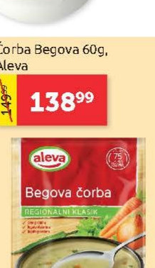 Čorba Begova 60g, Aleva