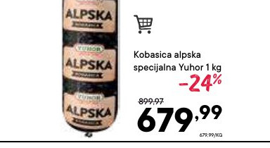 Kobasica alpska specijalna Yuhor 1 kg