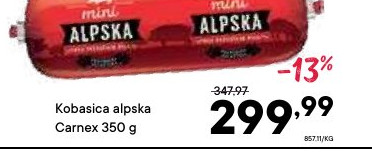 Kobasica alpska Carnex 350 g