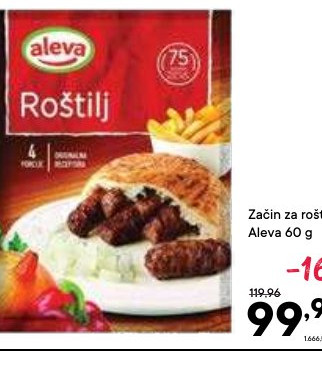 Začin za roštilj Aleva 60 g