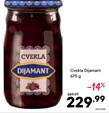 Cvekla Dijamant 670 g