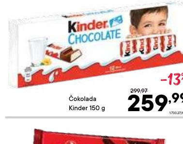 Čokolada Kinder 150 g