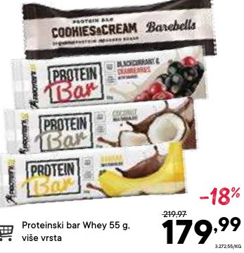Proteinski bar Whey 55 g.