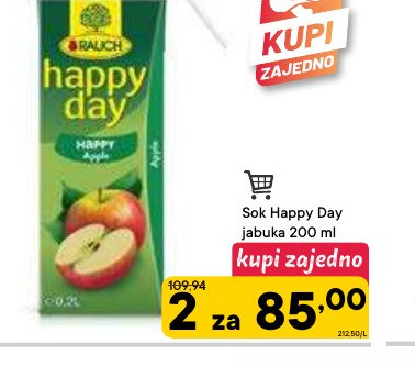 Sok Happy Day jabuka 200 ml