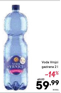 Voda Vrnjci gazirana 2 l