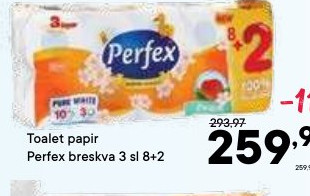 Toalet papir Perfex breks 3 sl 8+2