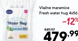 Vlažne maramice Fresh water hug 4x56