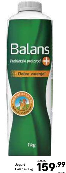 Jogurt Balans+ 1 kg