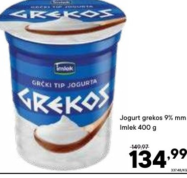 Jogurt grekos 9% mm Imlek 400 g