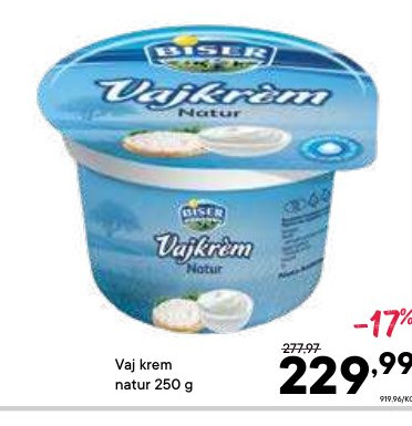 Vaj krem natur 250 g