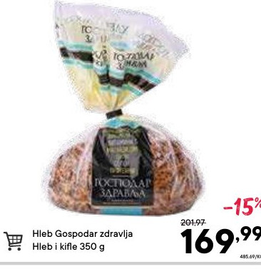 Hleb Gospodar zdravlja Hleb i kifle 350 g
