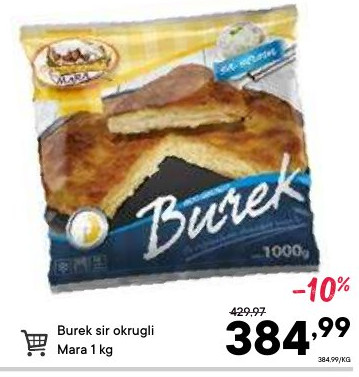 Burek sir okrugli Mara 1 kg