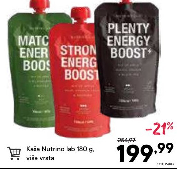 Kaša Nutrino lab 180 g, više vrsta