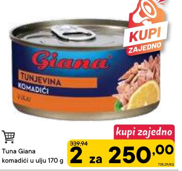  Tuna Giana komadići u ulju 170 g