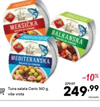 Tuna salata Cerio 150 g, više vrsta