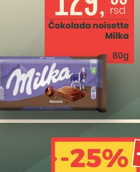 Čokolada noissette Milka