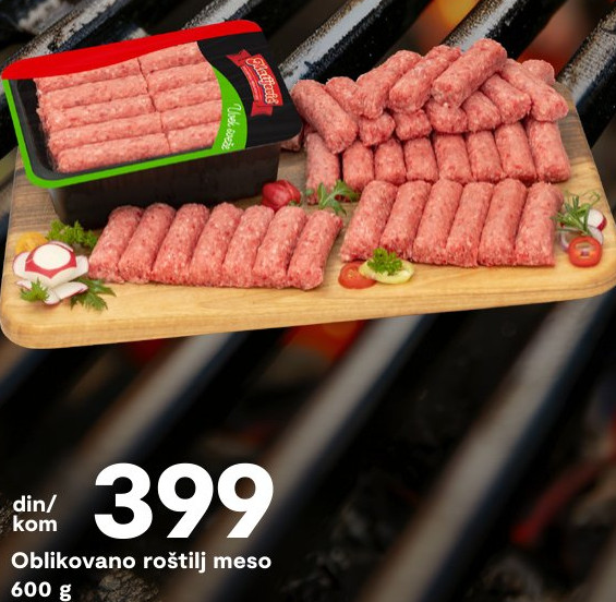 Oblikovano roštilj meso 600 g