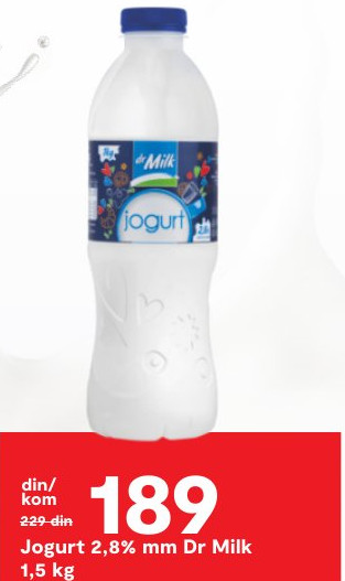 Jogurt 2,8% mm Dr Milk 1,5 kg