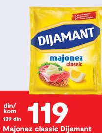 Majonez classic Dijamant 190 ml