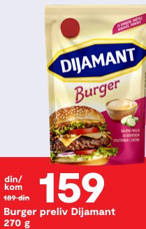 Burger preliv Dijamant 270 g