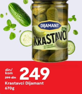 Krastavci Dijamant 670g